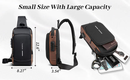 🔥Smart Charge Pro USB Anti-Theft Sling Bag