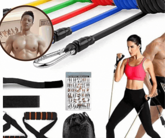11 Pieces Gym Power Resistance Bands Set for Workout